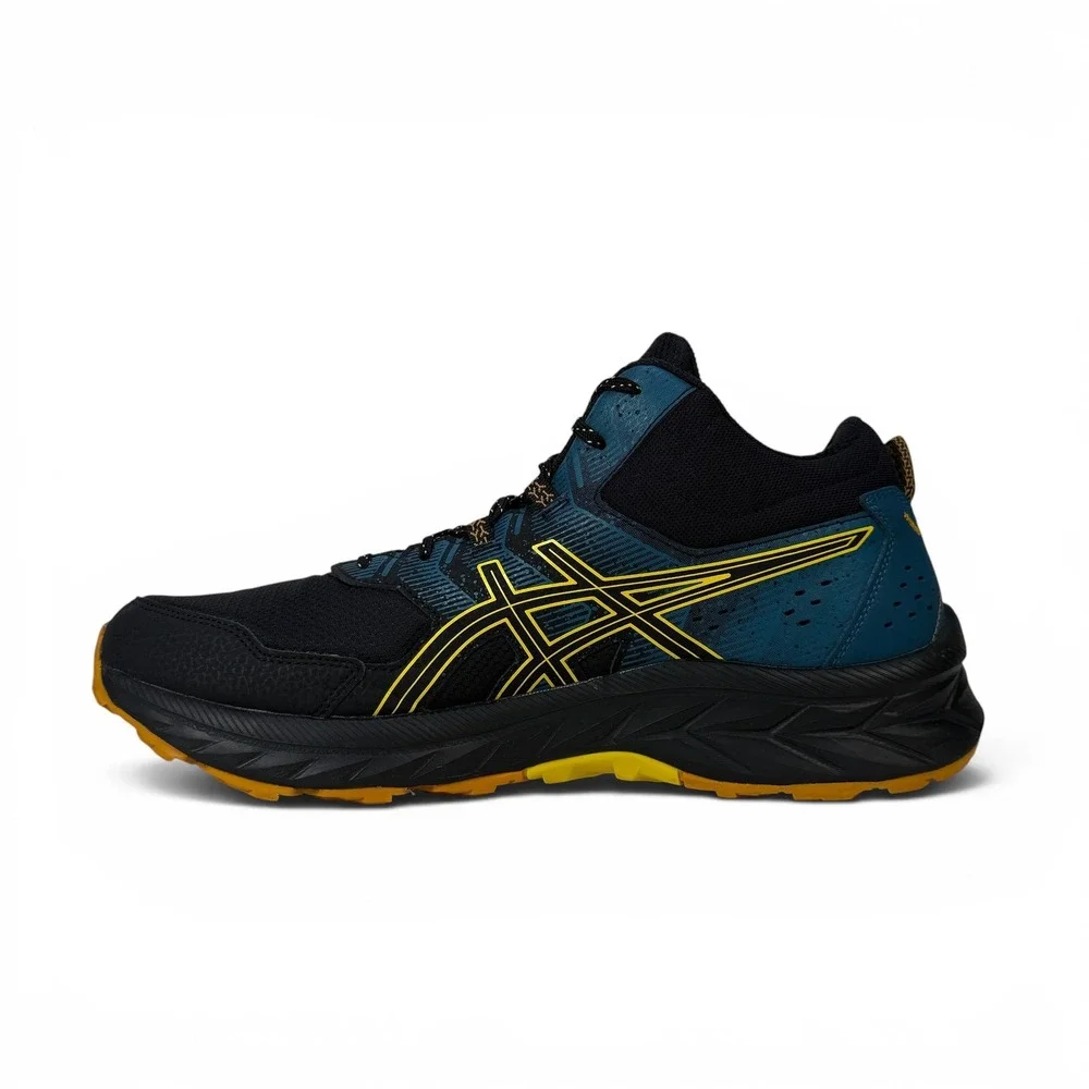 Asics Gel Venture 9 MT Trail‎ Running Shoes Mens 11.5 Black Yellow 1011B487 001